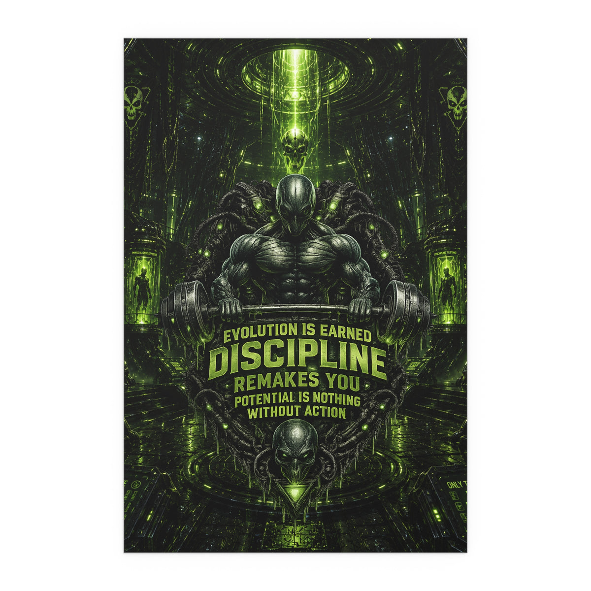 Motivational Gym Poster — The Abductor Silk Poster (Indoor/Outdoor)