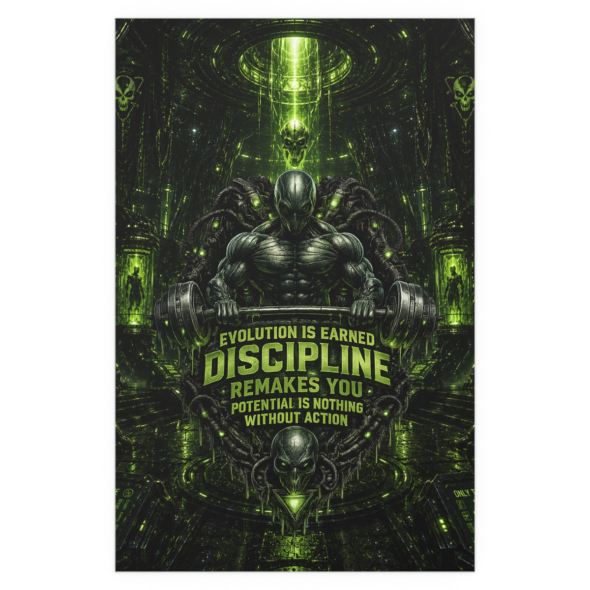 Motivational Gym Poster — The Abductor Silk Poster (Indoor/Outdoor)