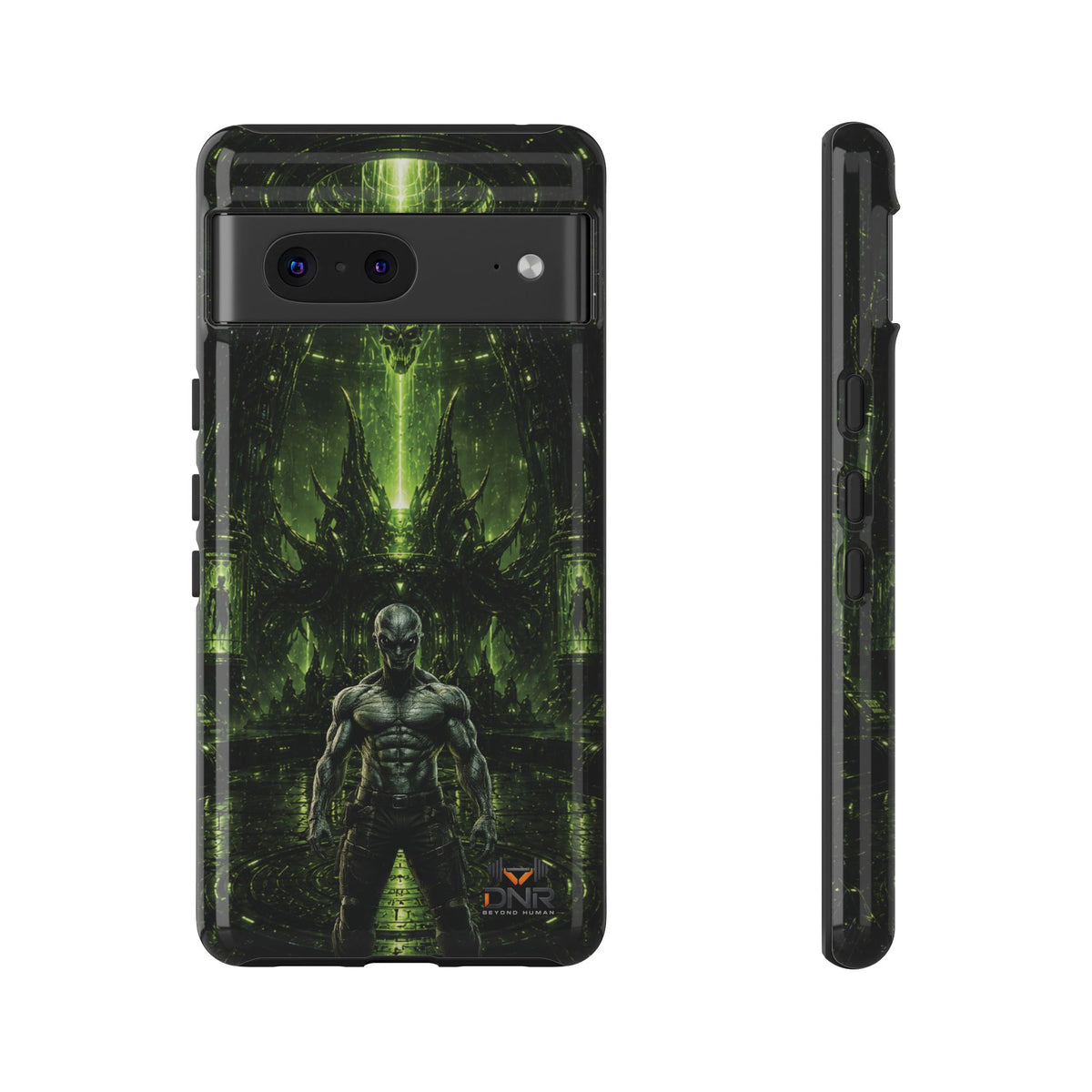 The Abductor Cyber Demon Warrior Tough Case | Sci‑Fi Gothic Phone Armor google phone cases
