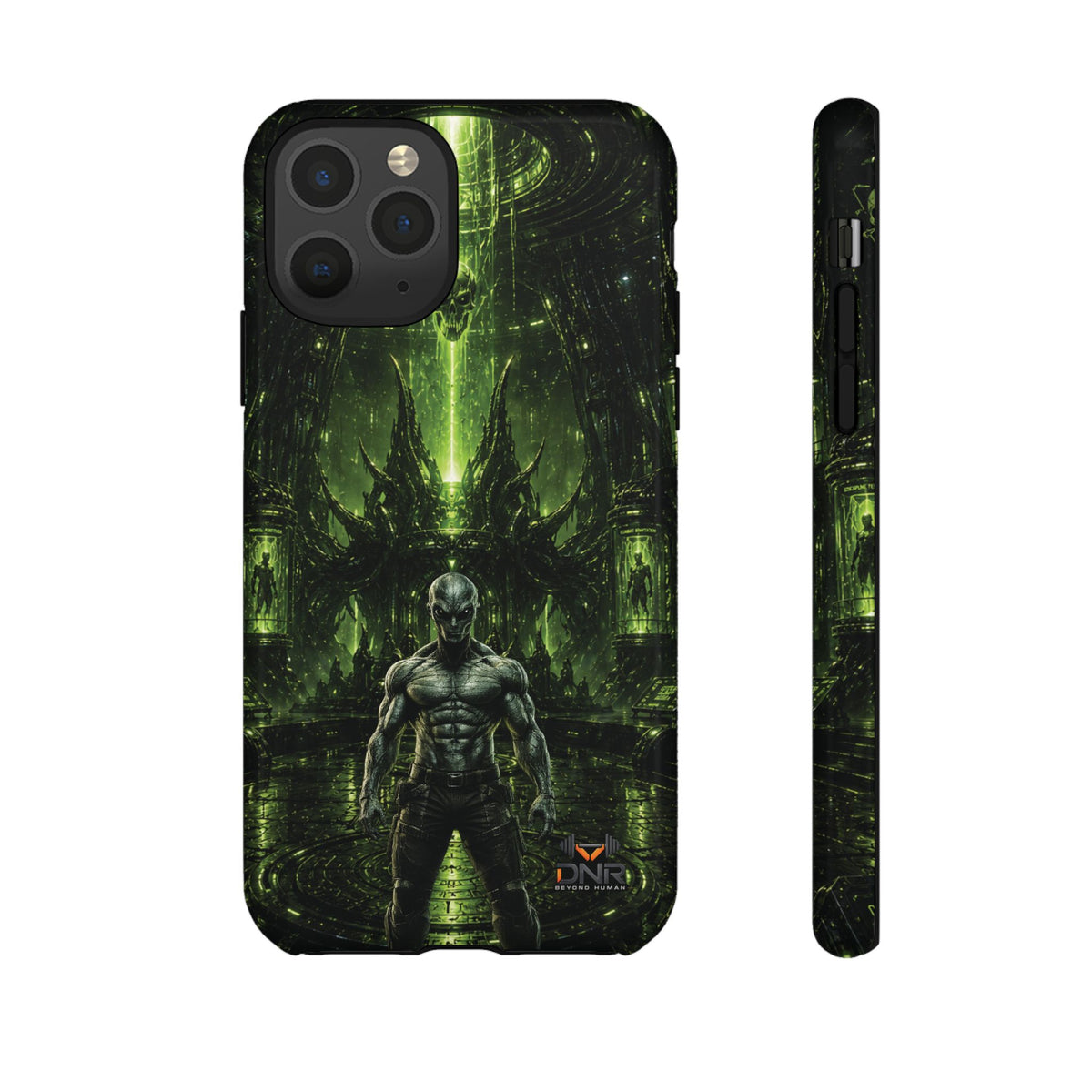The Abductor Cyber Demon Warrior Tough Case | Sci‑Fi Gothic Phone Armor iphone cases