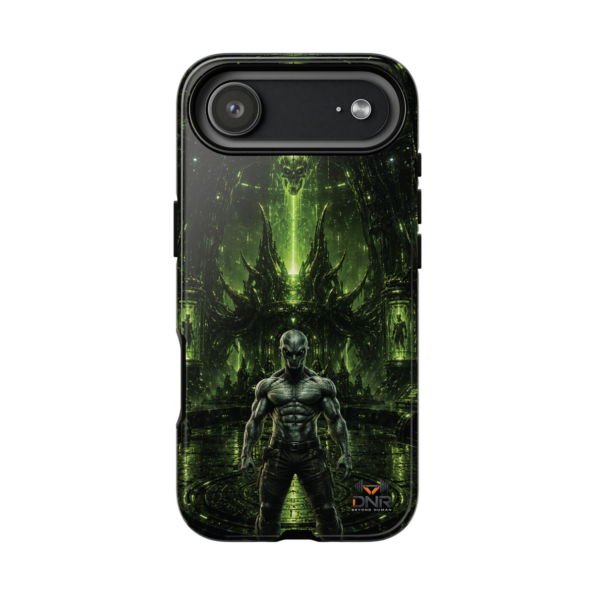 The Abductor Cyber Demon Warrior Tough Case | Sci‑Fi Gothic Phone Armor iphone cases