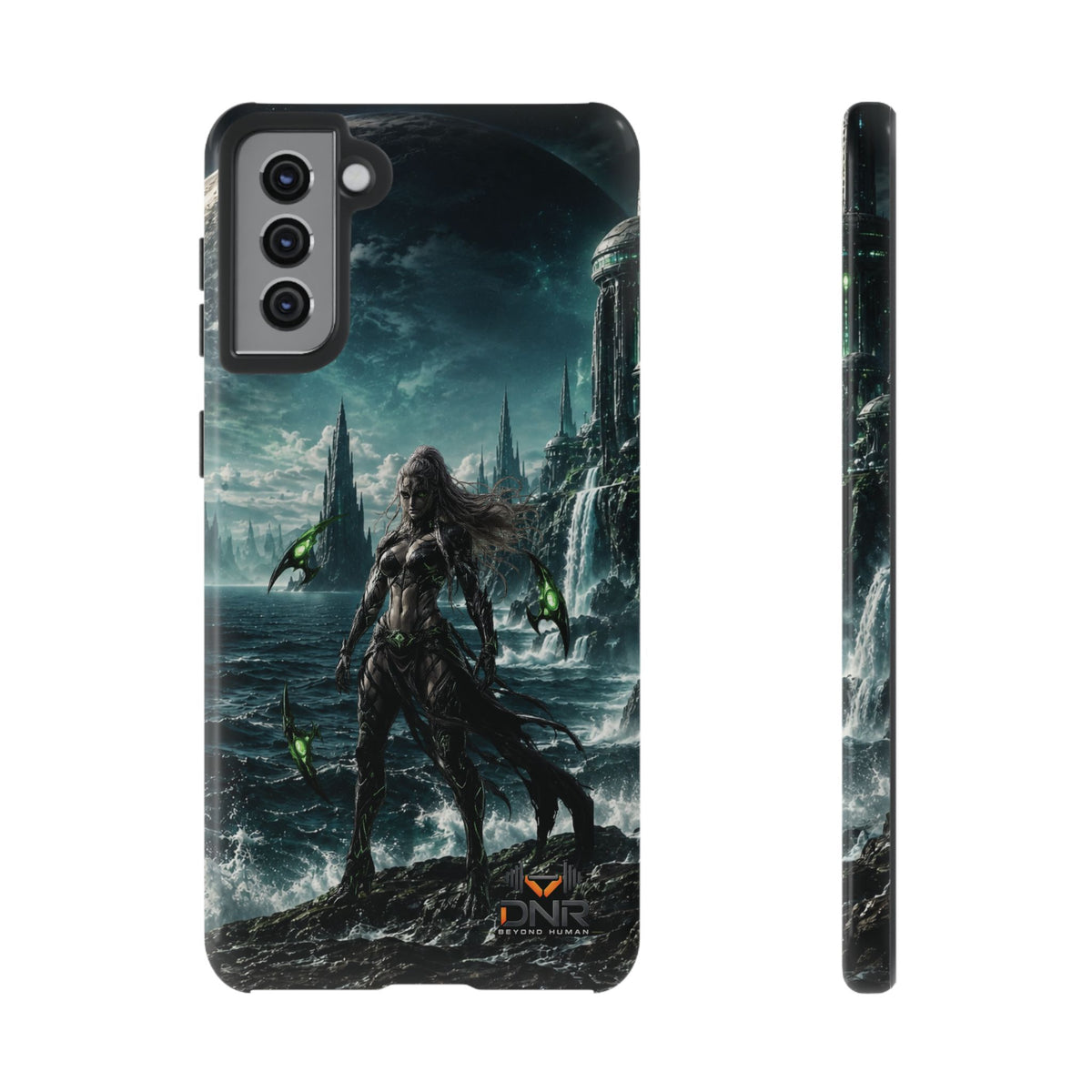 Siren of Nereus phone case | sci-fi ocean warrior armor art, Samsung case
