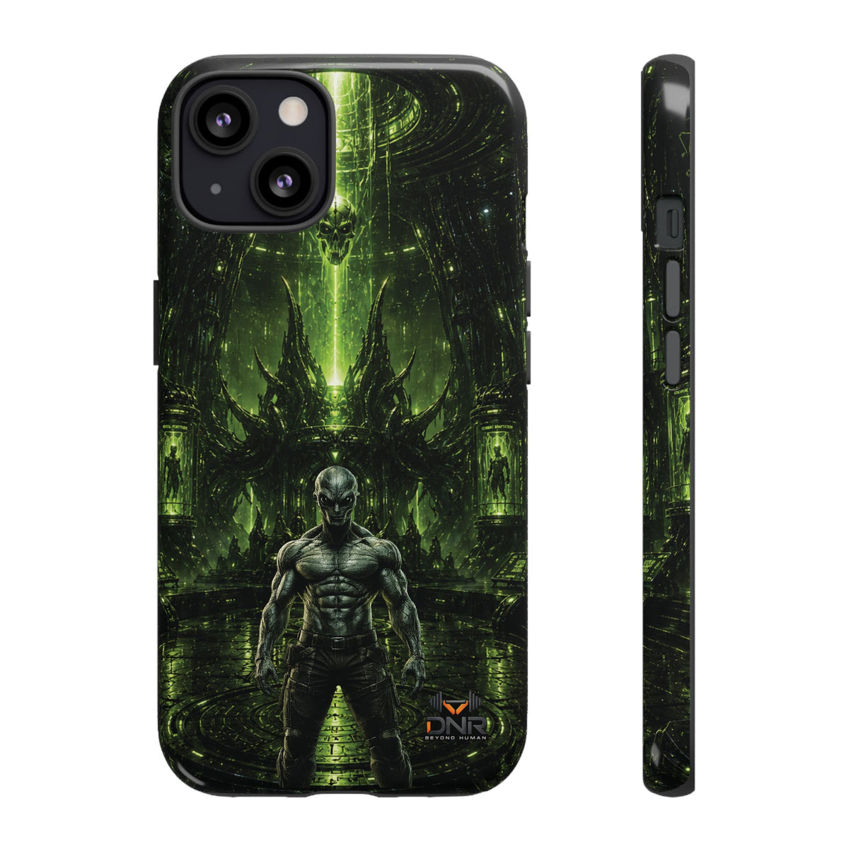 The Abductor Cyber Demon Warrior Tough Case | Sci‑Fi Gothic Phone Armor iphone cases