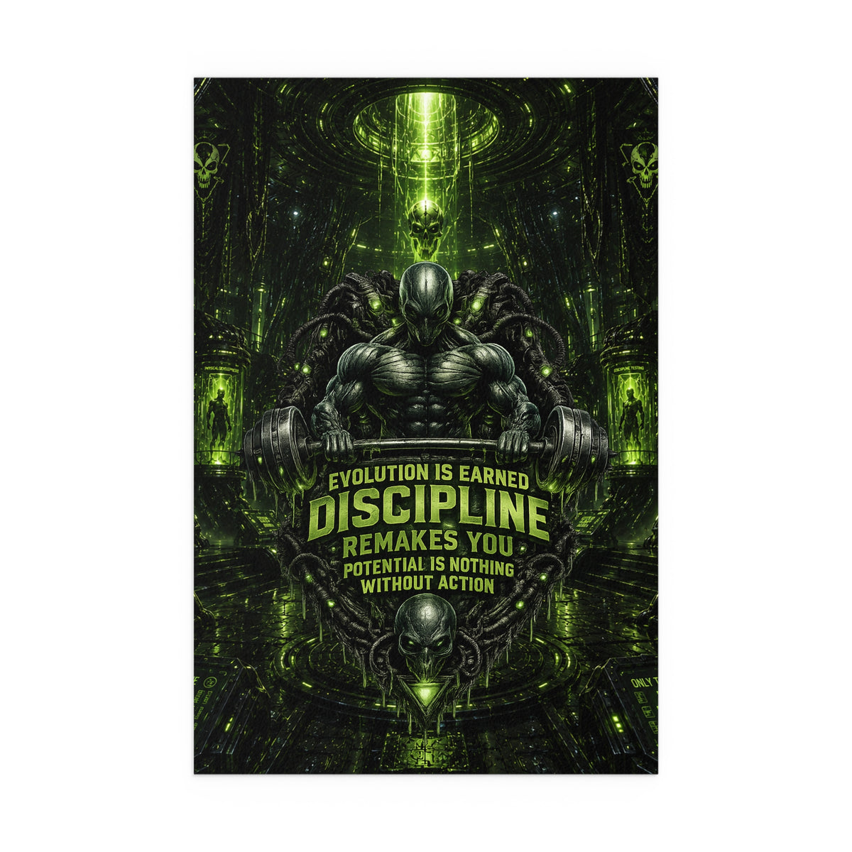 Motivational Gym Poster — The Abductor Silk Poster (Indoor/Outdoor)