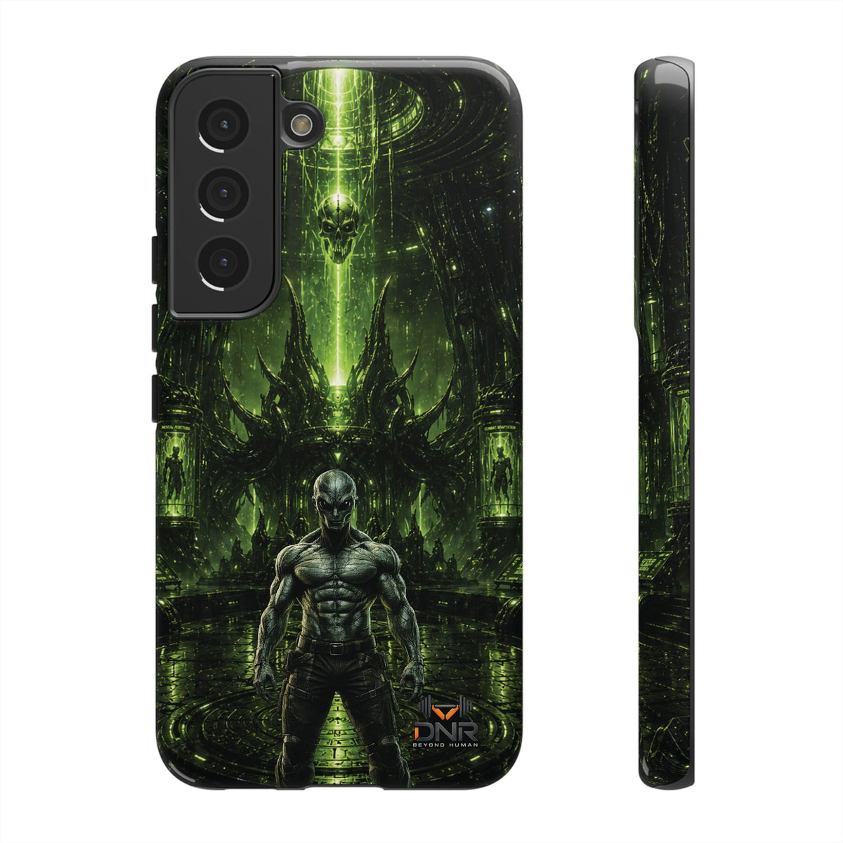 The Abductor Cyber Demon Warrior Tough Case | Sci‑Fi Gothic Phone Armor samsung cases