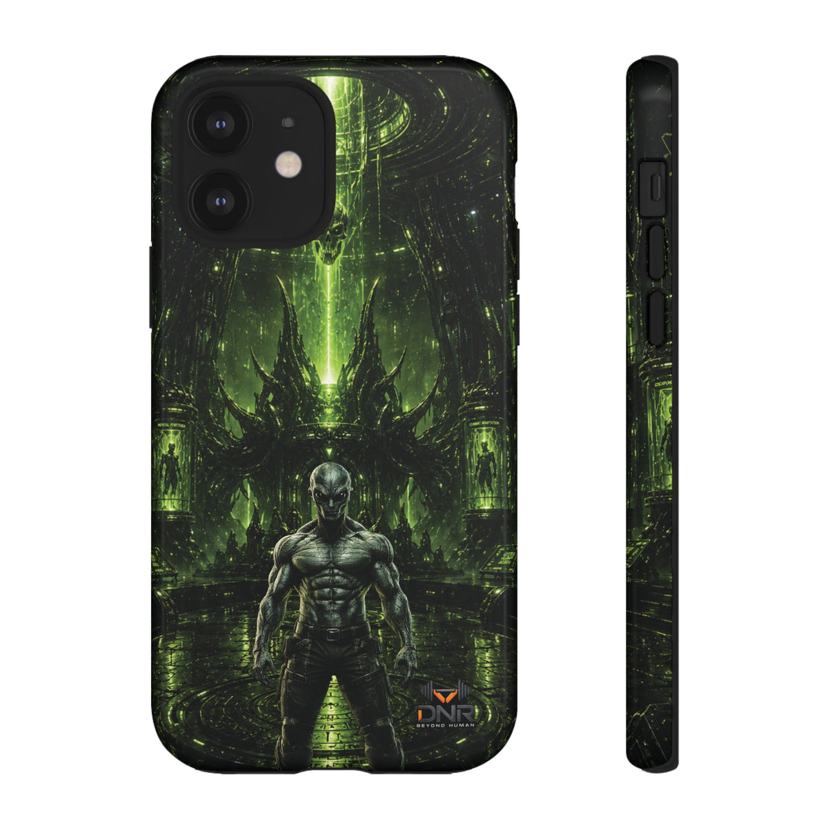 The Abductor Cyber Demon Warrior Tough Case | Sci‑Fi Gothic Phone Armor iphone cases