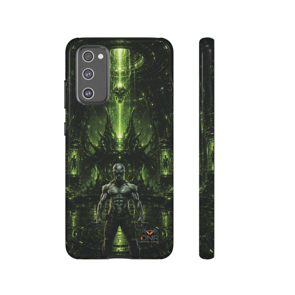 The Abductor Cyber Demon Warrior Tough Case | Sci‑Fi Gothic Phone Armor samsung cases