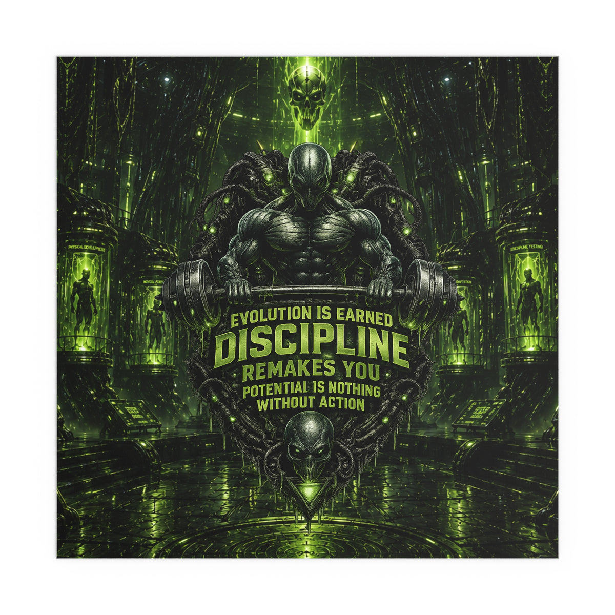 Motivational Gym Poster — The Abductor Silk Poster (Indoor/Outdoor)