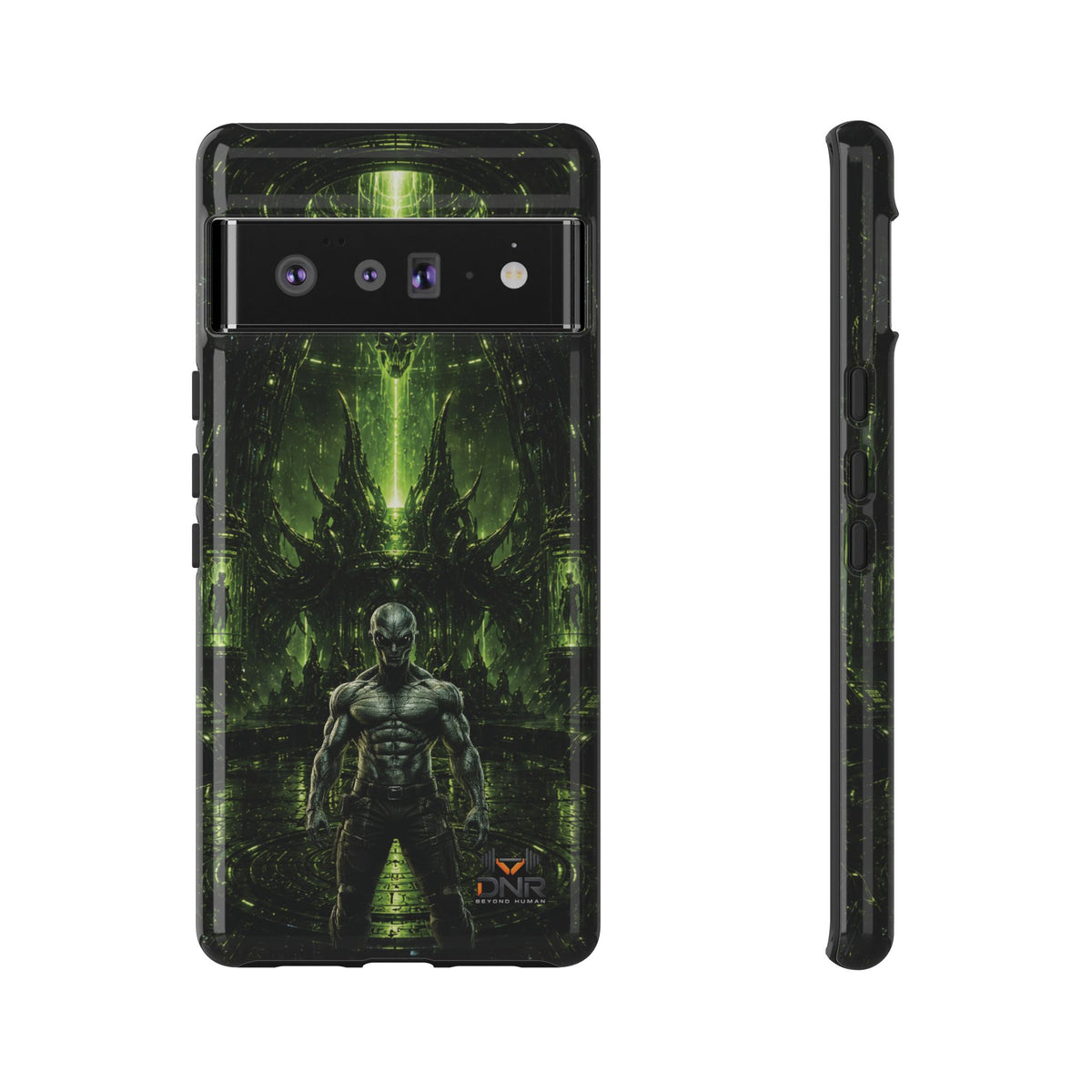 The Abductor Cyber Demon Warrior Tough Case | Sci‑Fi Gothic Phone Armor google phone cases