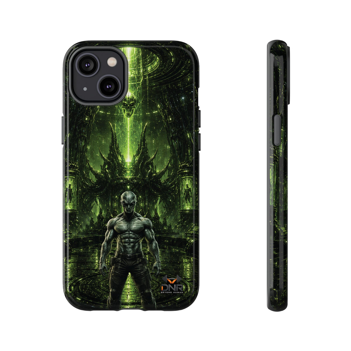 The Abductor Cyber Demon Warrior Tough Case | Sci‑Fi Gothic Phone Armor iphone cases