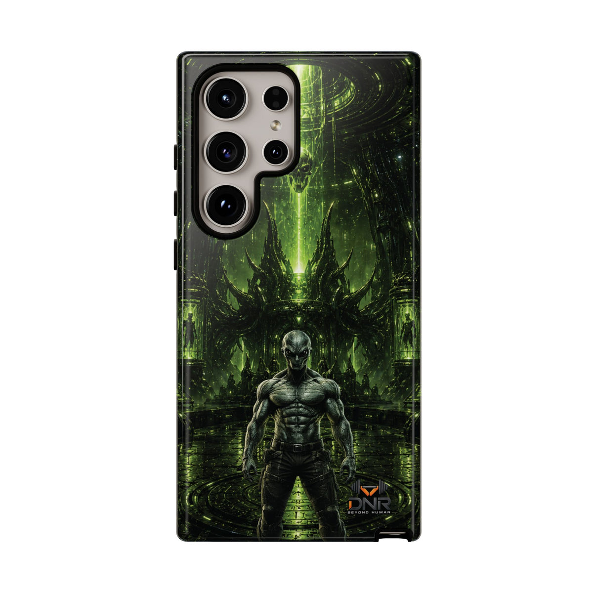 The Abductor Cyber Demon Warrior Tough Case | Sci‑Fi Gothic Phone Armor samsung cases