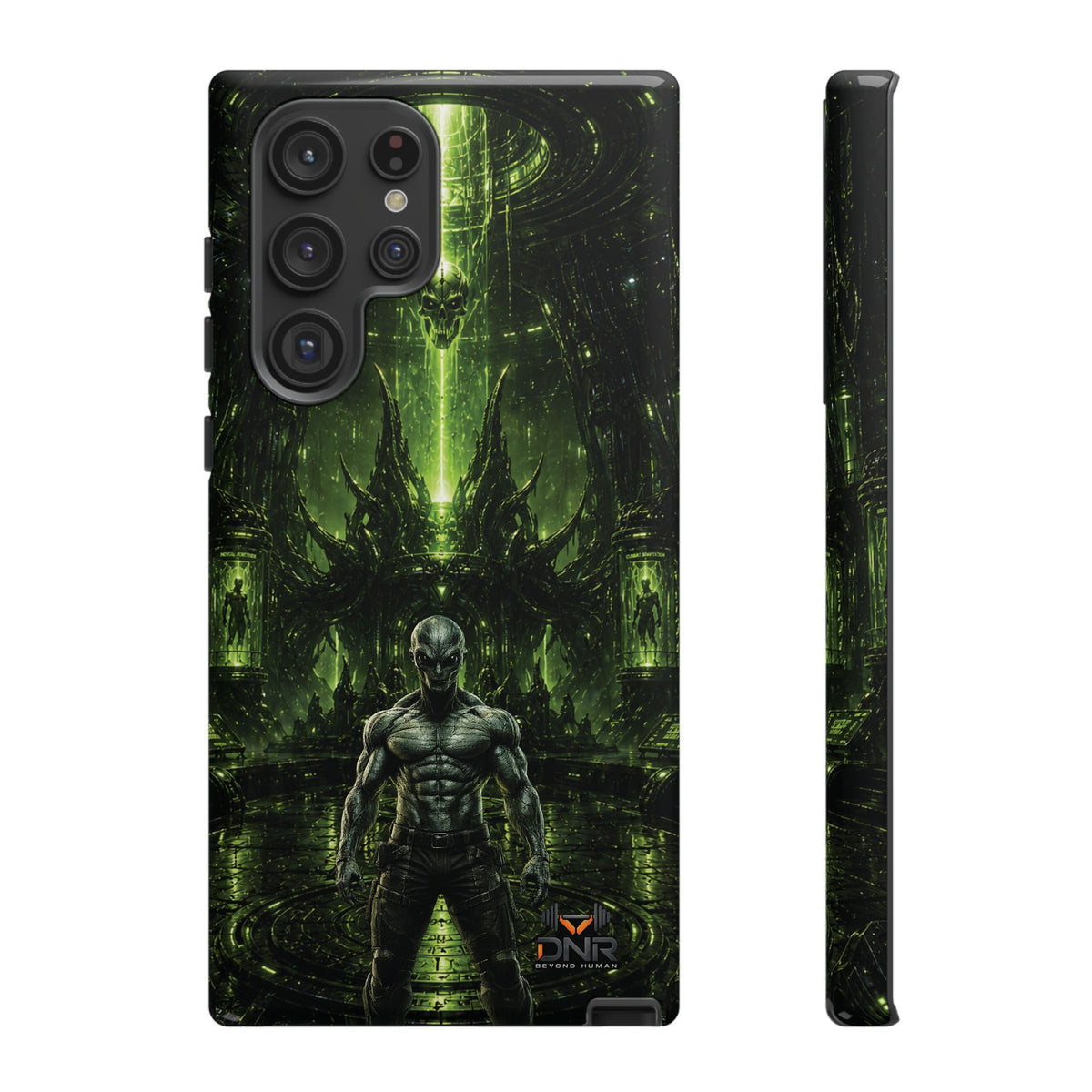 The Abductor Cyber Demon Warrior Tough Case | Sci‑Fi Gothic Phone Armor samsung cases