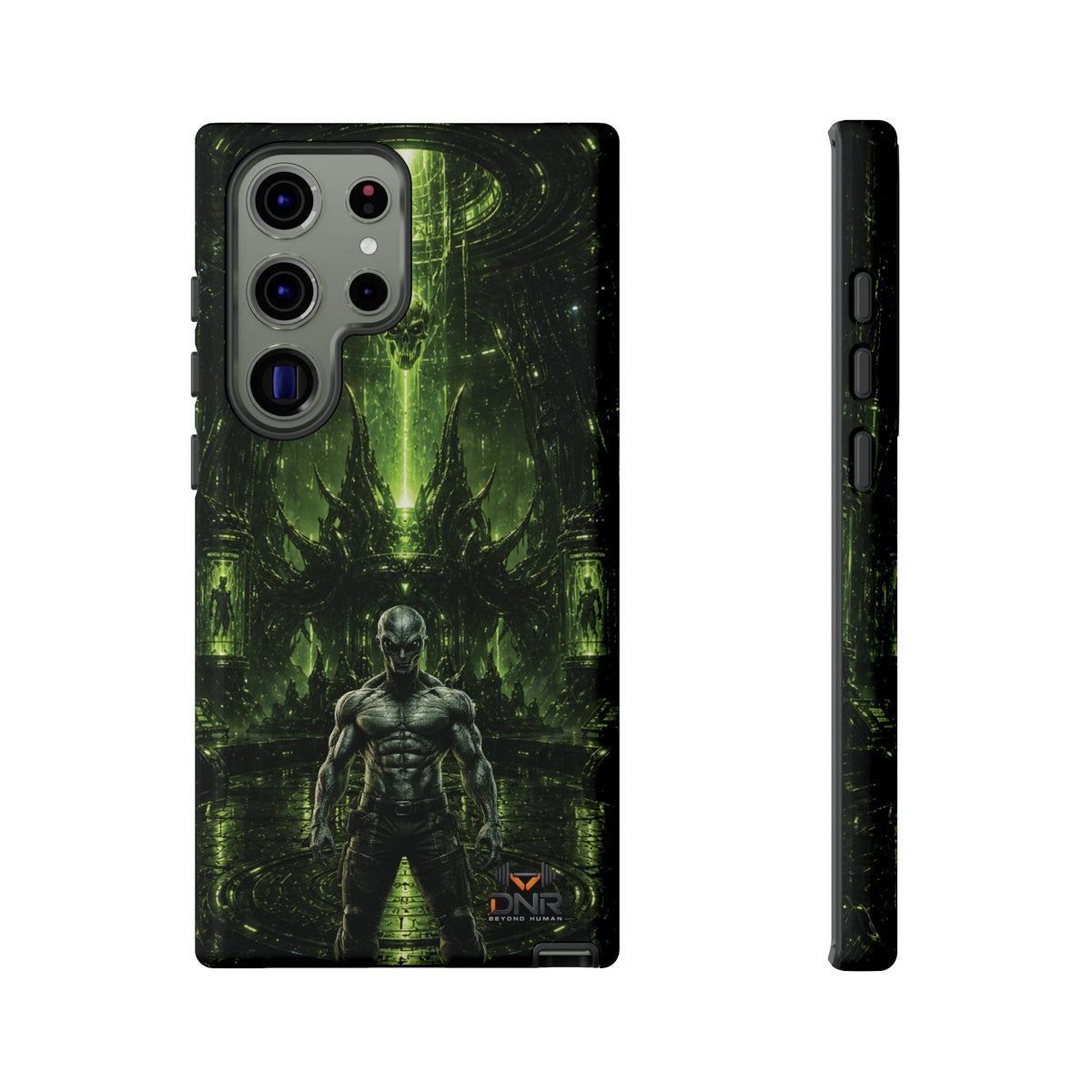 The Abductor Cyber Demon Warrior Tough Case | Sci‑Fi Gothic Phone Armor samsung cases