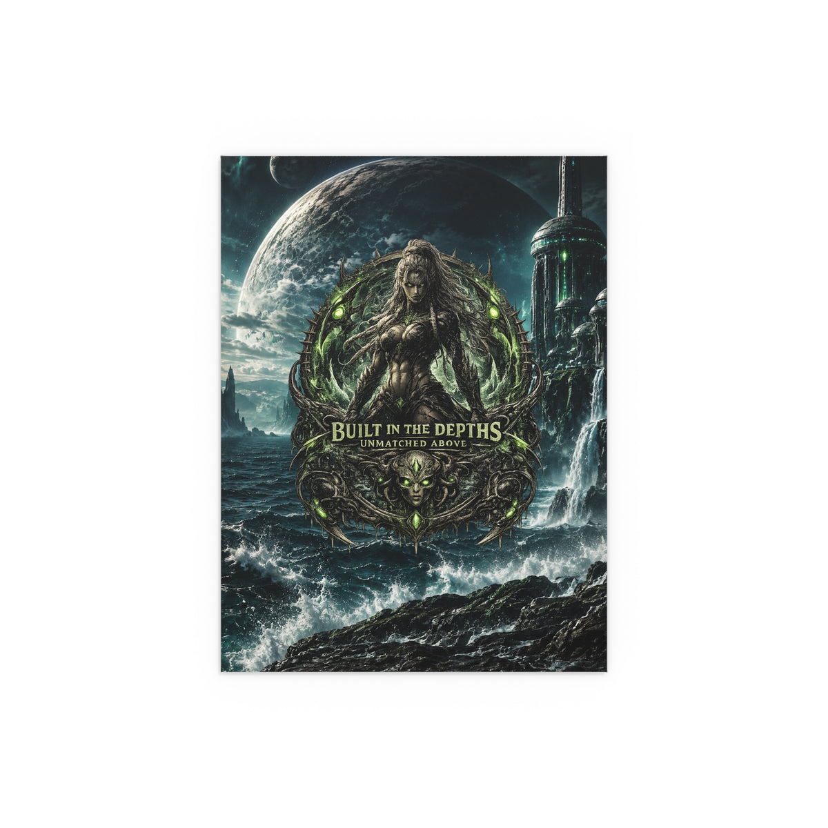 The Siren gym motivation silk poster Oceanic Gothic Art Print