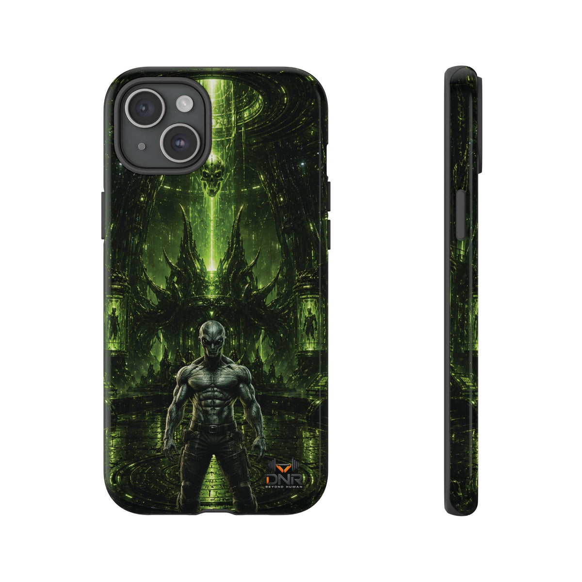 The Abductor Cyber Demon Warrior Tough Case | Sci‑Fi Gothic Phone Armor iphone cases