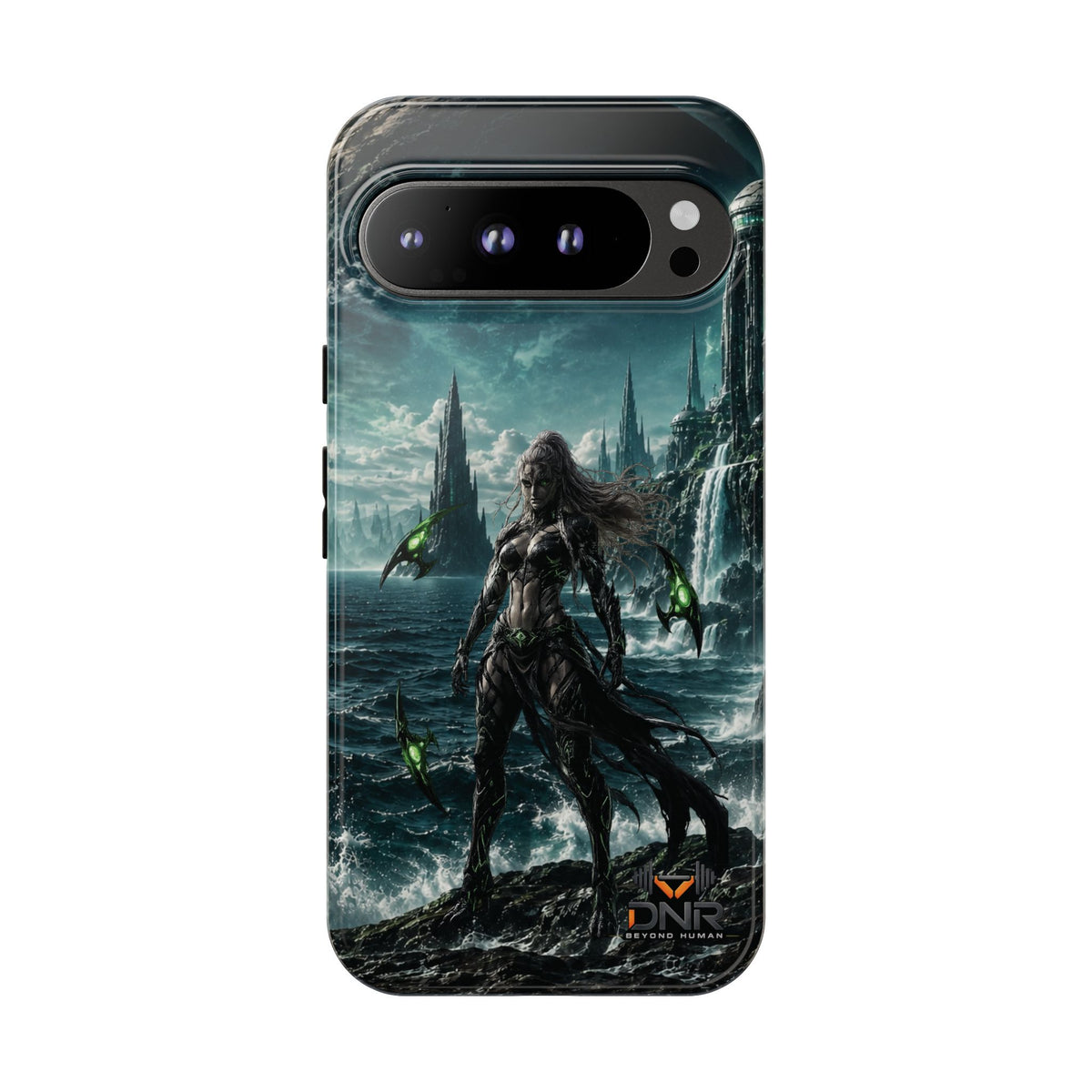 Siren of Nereus phone case | sci-fi ocean warrior armor art, google phones