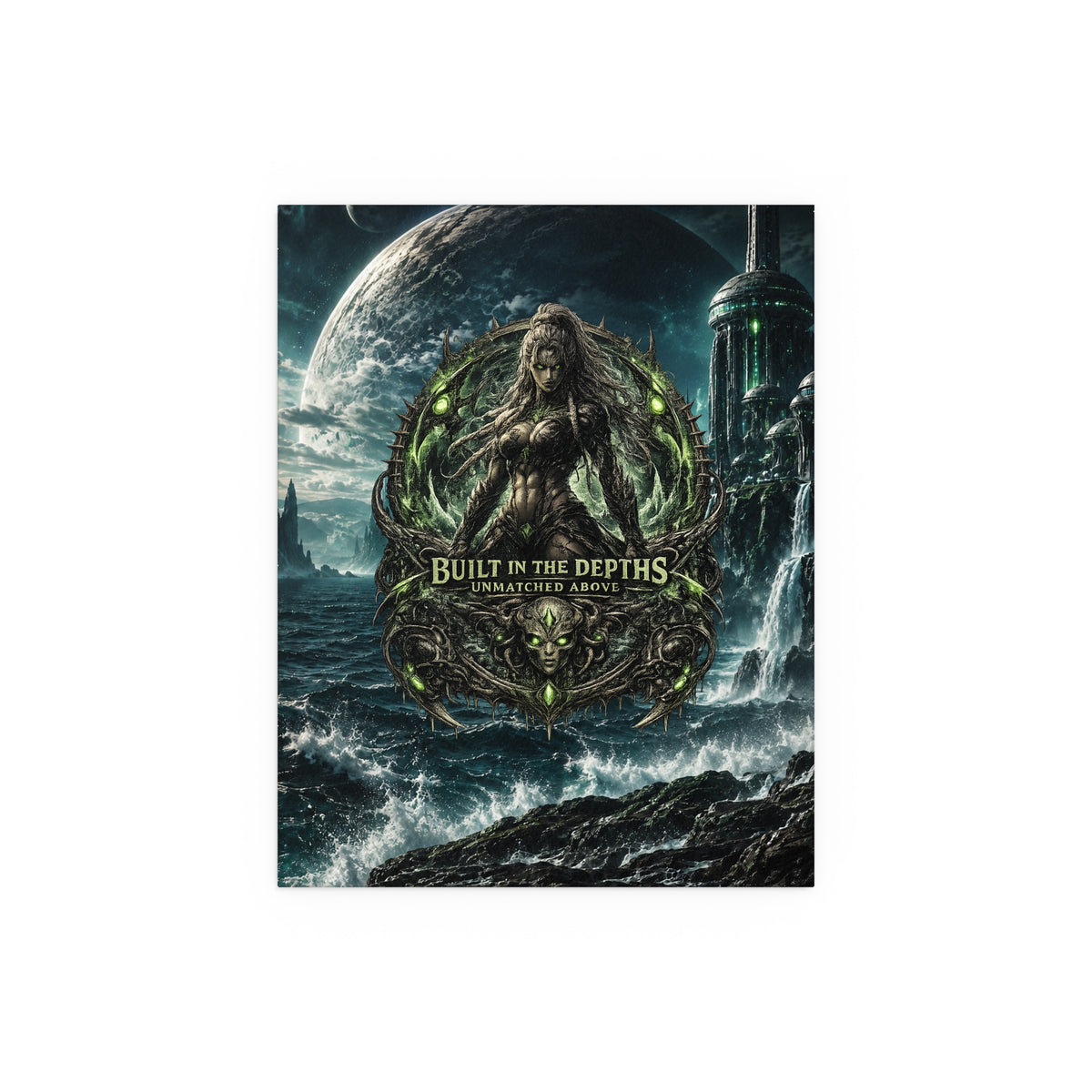 The Siren gym motivation silk poster Oceanic Gothic Art Print
