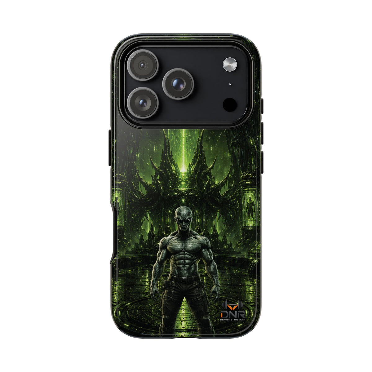 The Abductor Cyber Demon Warrior Tough Case | Sci‑Fi Gothic Phone Armor iphone cases