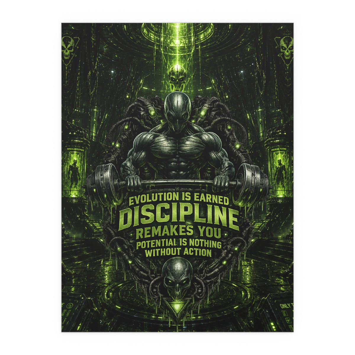 Motivational Gym Poster — The Abductor Silk Poster (Indoor/Outdoor)