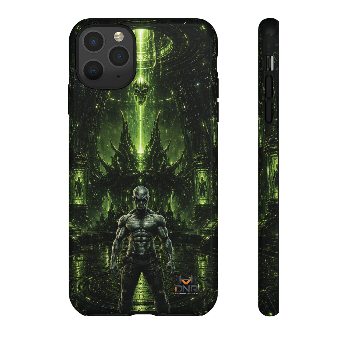 The Abductor Cyber Demon Warrior Tough Case | Sci‑Fi Gothic Phone Armor iphone cases